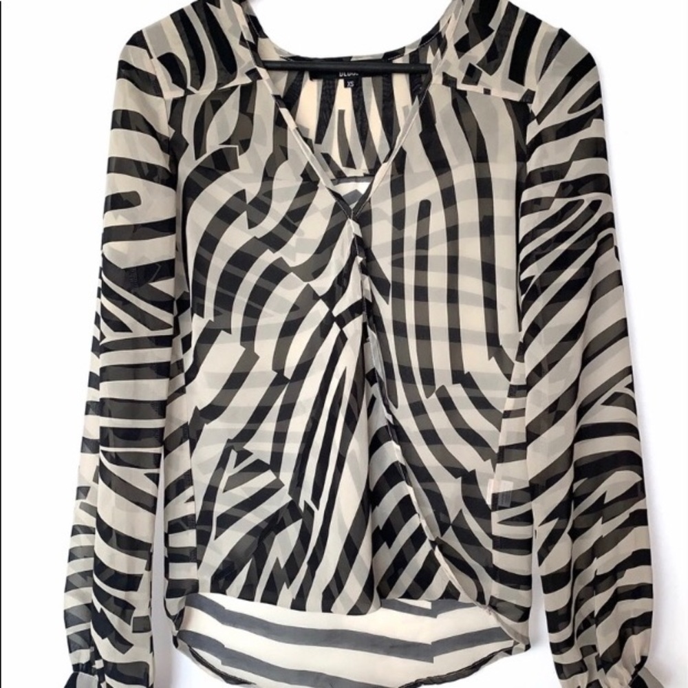 🥂 BEDO Beautiful Sheer Pattern Blouse